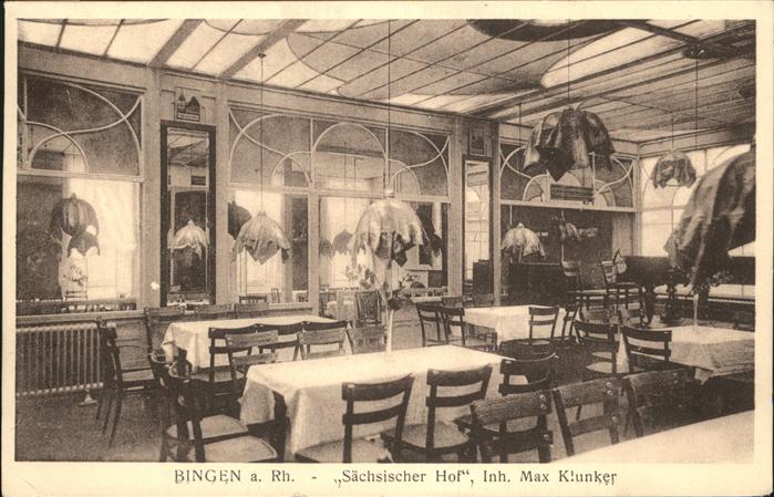 Bingen Rhein Gaststaette Saechsischer Hof Bahnpost