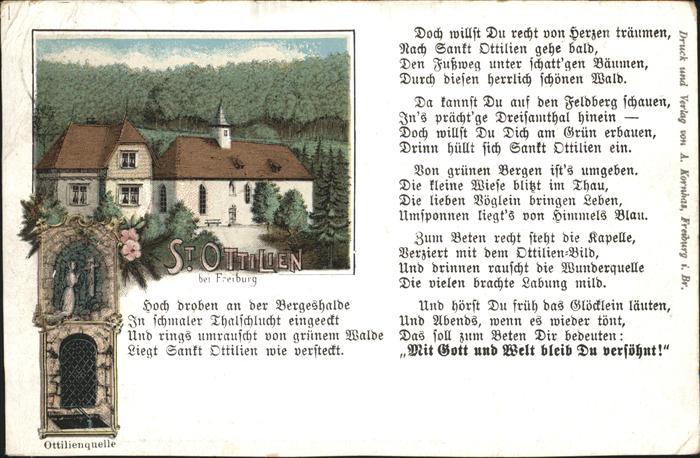 St Ottilien Freiburg Ottilienquelle Gedicht