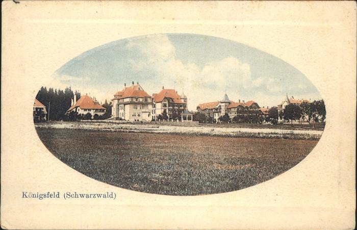 Koenigsfeld Schwarzwald Teilansicht Feldpost