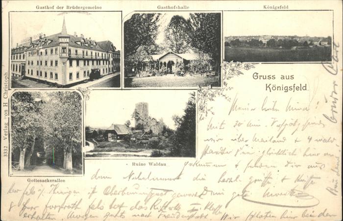 Koenigsfeld Schwarzwald Gasthof der Brüdergemeine Gottesackeral