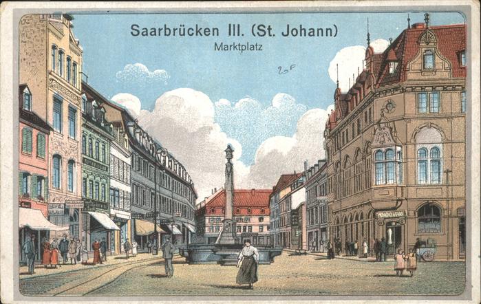 St Johann Saarbruecken Marktplatz Brunnen