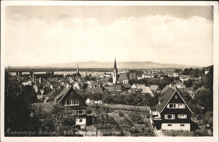 Emmendingen Panorama Blick nach dem Kaiserstuhl