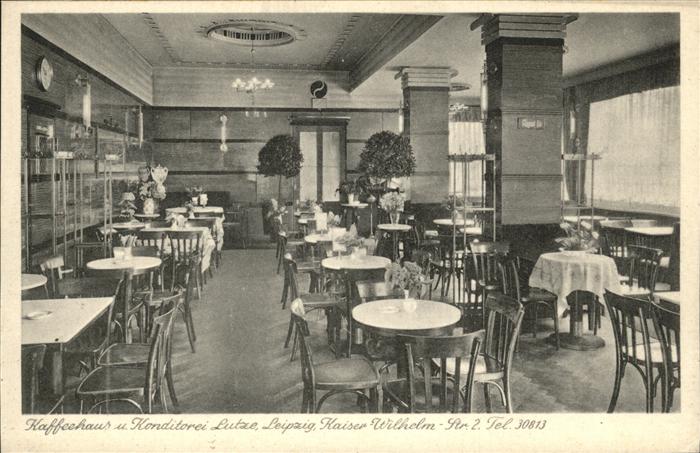 LEIPZIG Sachsen Kaffeehaus Konditorei Lutze