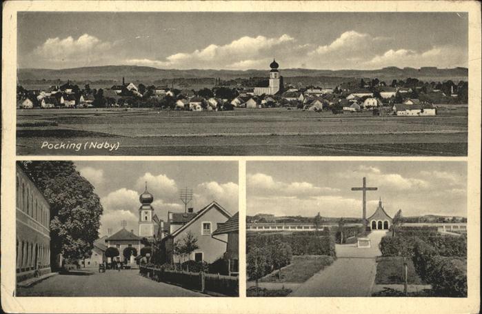 Pocking Pfarrkirche Friedhof Kreuz