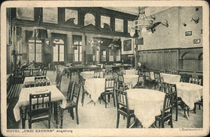 AUGSBURG  CITY Hotel Drei Kronen Speisesaal