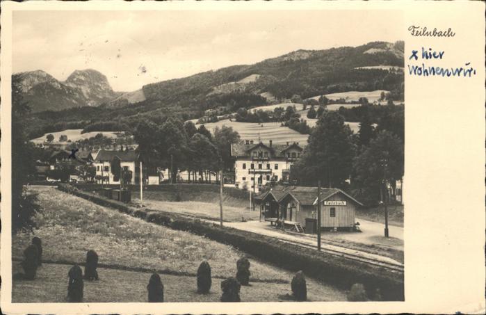 Bad Feilnbach Teilansicht mit Wendelstein Bayerische