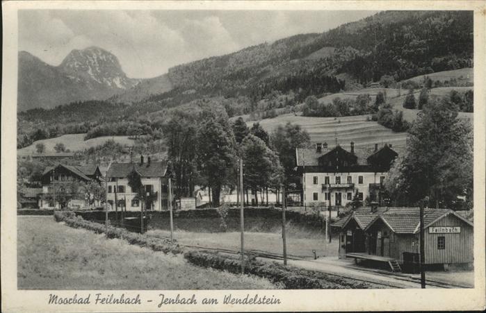 Jenbach Bad Feilnbach Teilansicht Moorbad mit Wendelstein Bay