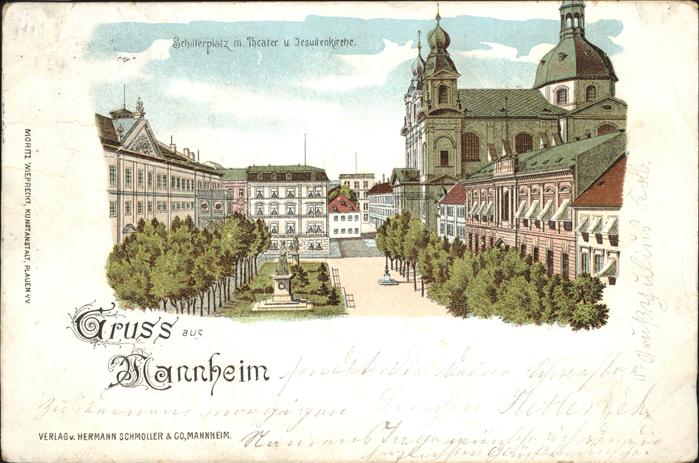 Mannheim Schillerplatz Theater Jesuitenkirche