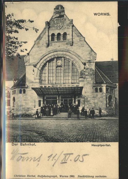 Worms Bahnhof Hauptportal