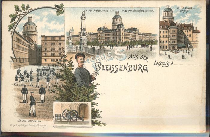 Leipzig Schloss Pleissenburg Schlosshof Wache E