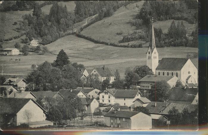Weitnau Ortsansicht mit Kirche