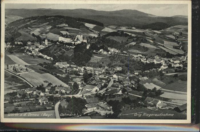 Woerth Donau Schloss Fliegeraufnahme