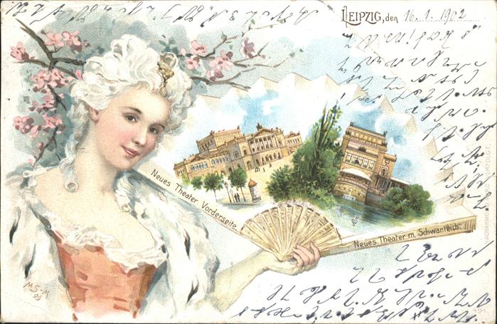 Leipzig Neues Theater mit Schwanteich