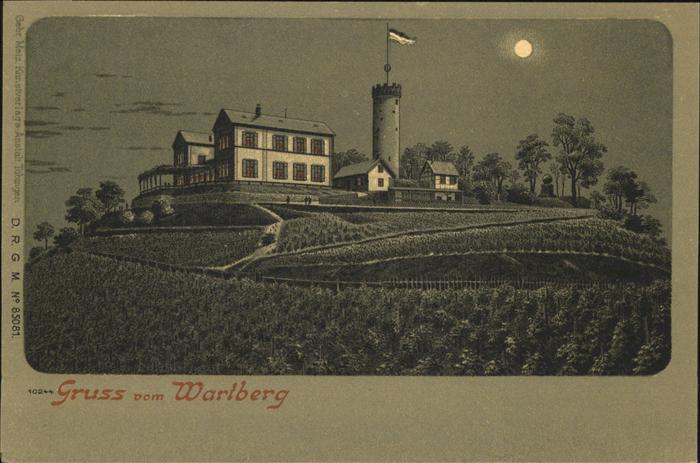 Heilbronn Neckar Wartberg Turm im Mondschein