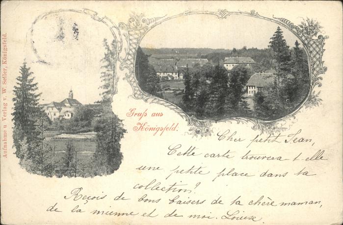 Koenigsfeld Schwarzwald Teilansichten Kirche