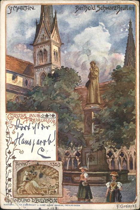 Freiburg Breisgau St. Martin Kirche Berthold Schwarz Brun