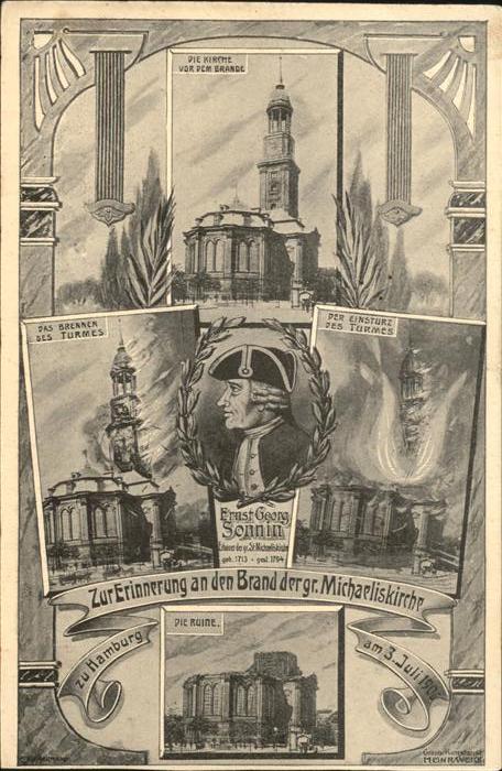 Hamburg Brand der Michaeliskirche Details