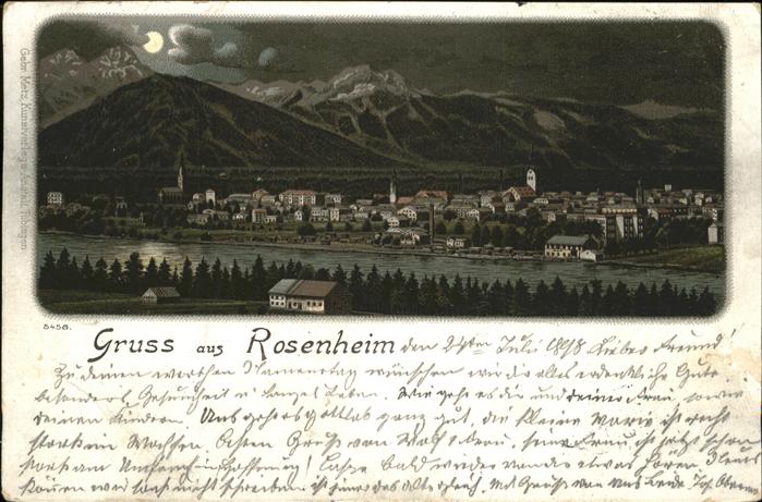 Rosenheim Bayern bei Nacht
