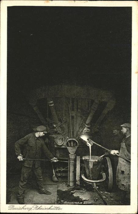 Duisburg Ruhr Rheinhuette Arbeiter