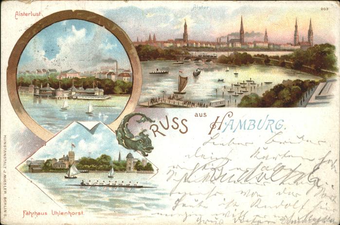 Hamburg Hafenpartie Fährhaus Uhlenhorst