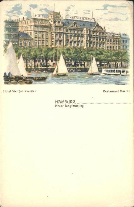 HAMBURG  CITY Neuer Jungfernstieg Hotel Vier Jahreszeiten Restaurant Haerlin