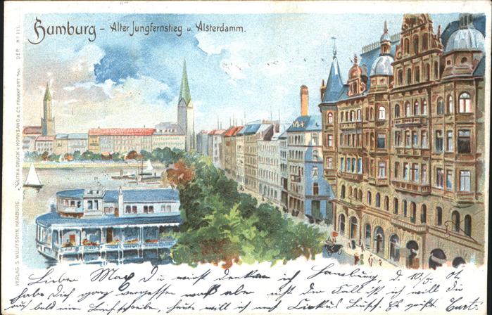 Hamburg Alter Jungfernstieg Alsterdamm