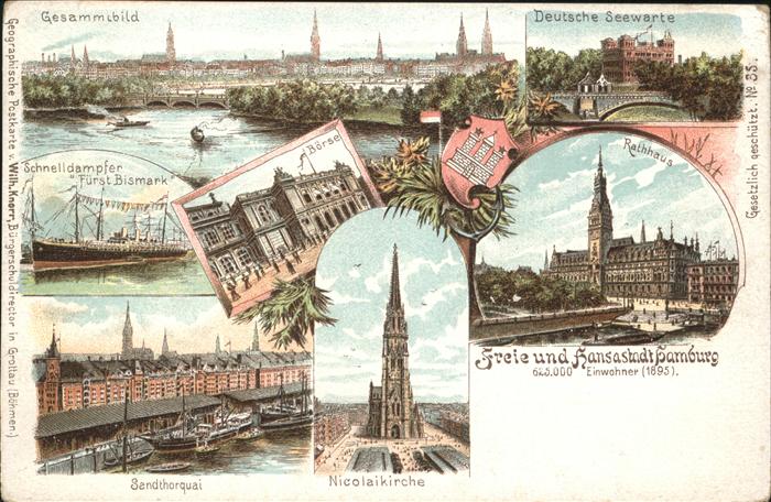 Hamburg Gesamt und Teilansichten