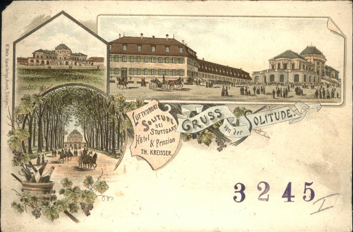 STUTTGART  CITY Die Solitude Teilansichten