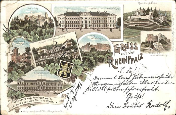 Homburg Homburg Schloss Madenburg Falkenstein Burg Altl