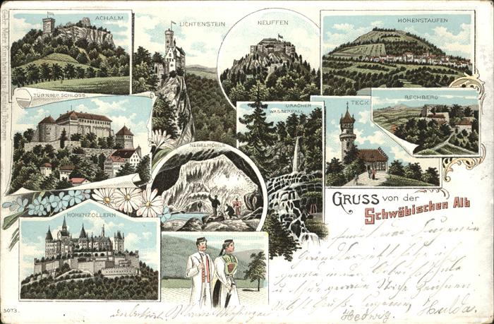 Schwaebische Alb Burgen und Schlösser