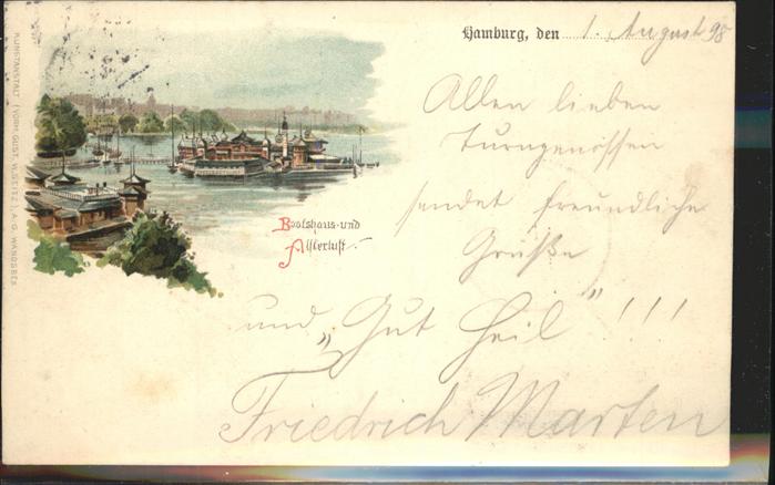 Hamburg Bootshaus und Alsterlust