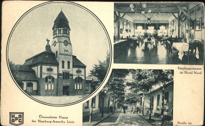 HAMBURG  CITY ueberseeheim Hapag  Hotel Nord Empfangsraum