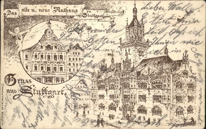 Stuttgart Altes und Neues Rathaus
