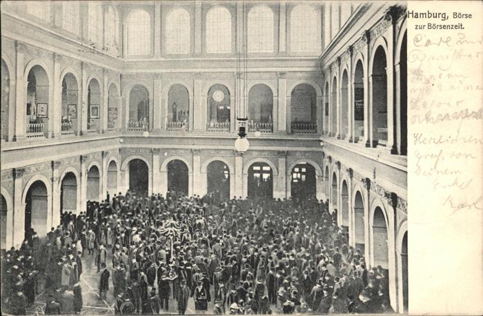 Hamburg Börse zur Börsenzeit