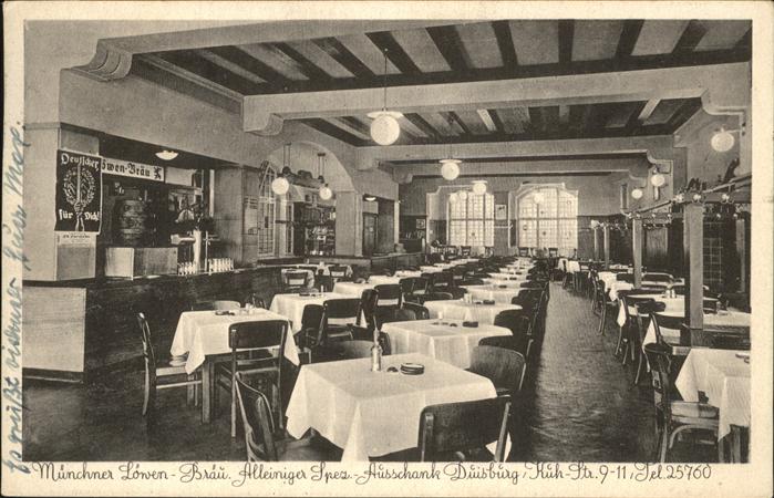 Duisburg Ruhr Muenchner Loewenbraeu Restaurant