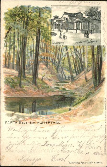 Hamburg Partie aus dem Alstertal Alsterpark