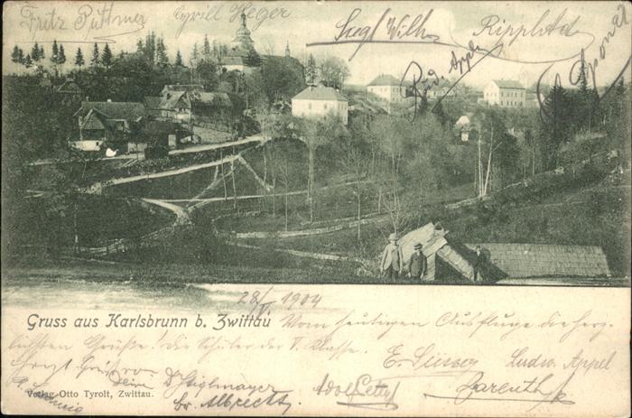 Karlsbrunn Tschechien Bad Ortsansicht