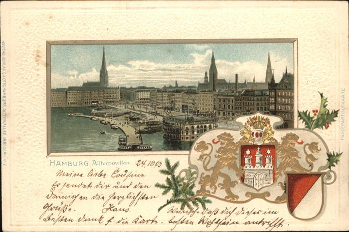 Hamburg Alsterpavillon Wappen