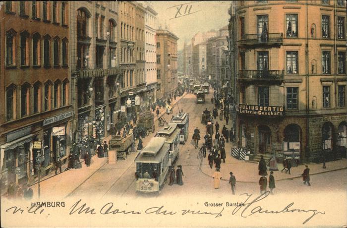 Hamburg Grosser Burstak Strassenbahnen
