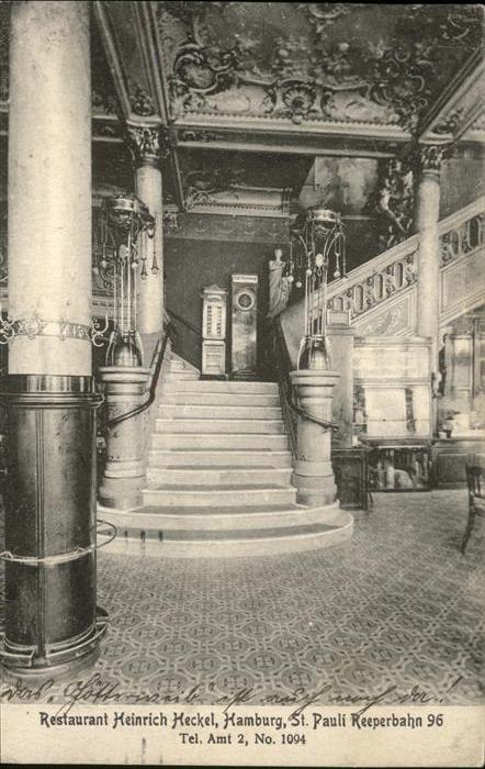 Hamburg St Pauli Reeperbahn Restaurant Heckel