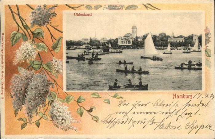 Uhlenhorst Hafenpartie Segelschiffe