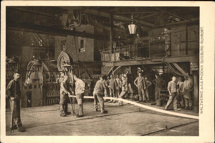 Duisburg Ruhr Walzwerke AG Phoenix Stahlarbeiter