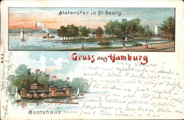 Hamburg Alsterufer St Georg Bootshaus
