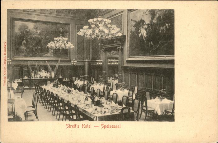 HAMBURG  CITY Streits Hotel Speisesaal