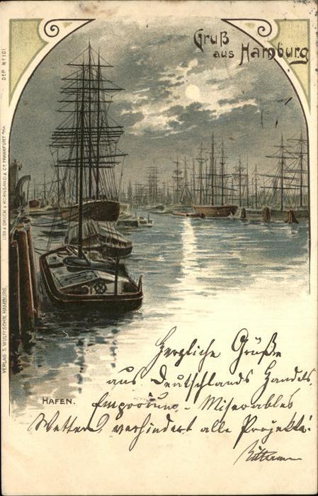 Hamburg Hafenpartie Segelschiffe