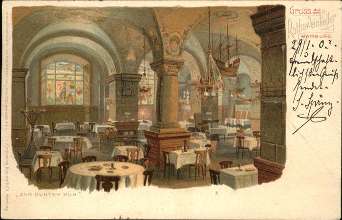 Hamburg Rathsweinkeller Zur bunten Kuh