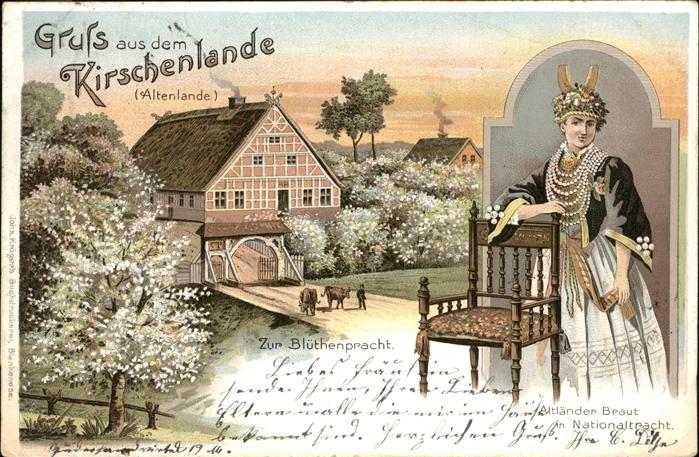 Jork Kirschenland Altenlande Bluetenpracht Altlaender Braut Tracht