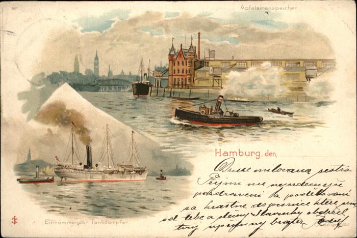 Hamburg Hafen Apfelsinenspeicher Tankdampfer