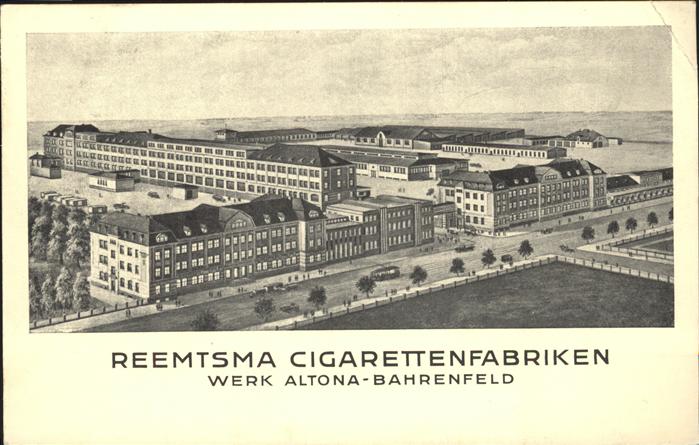 Altona Hamburg Reemtsma Cigarettenfabriken Werk Altona