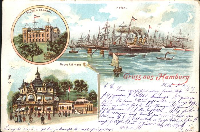 Hamburg Hafenpartie Seewarte Fährhaus